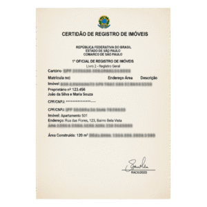 Certidão de Registro de Imóveis