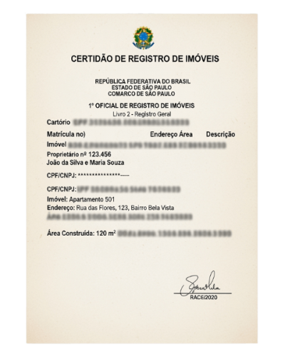 Certidão de Registro de Imóveis